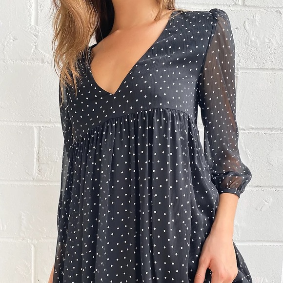 Aritzia black polka dot dress - size small - Picture 3 of 5